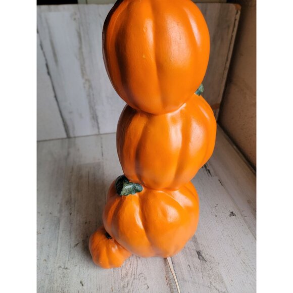 Paper magic company pumpkin vintage light up stack Halloween home decor - Picture 7 of 9